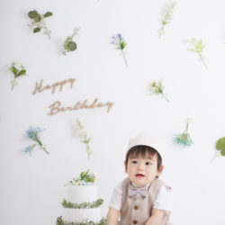 1歳のお誕生日写真