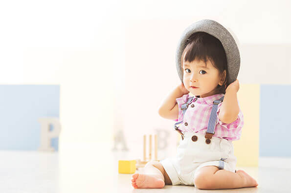 1歳のお誕生日写真